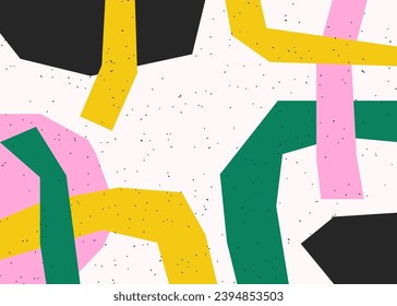 Resumen del fondo de las formas geométricas modernas. Fondo colorido con elementos abstractos. Diseño de afiches