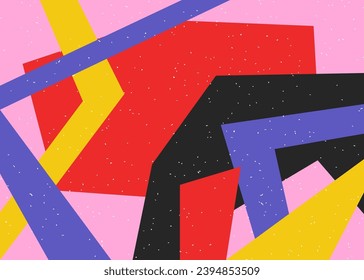 Resumen del fondo de las formas geométricas modernas. Fondo colorido con elementos abstractos. Diseño de afiches