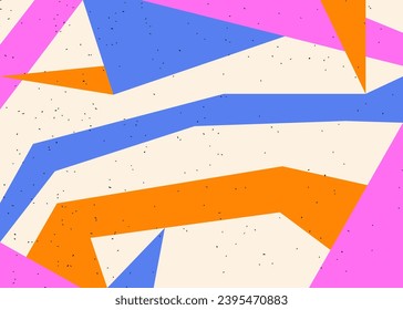 Abstract modern geometric shapes background. Colorful backdrop with abstract elements. Poster design
