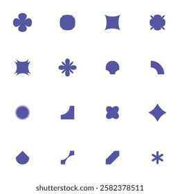 abstract modern geometric shapes elements. Bauhaus memphis design.