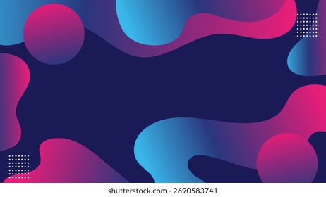 Formas geométricas modernas Abstractas líneas patrón azul púrpura y blanco Colores para el Anuncio de negocios. Ilustración vectorial