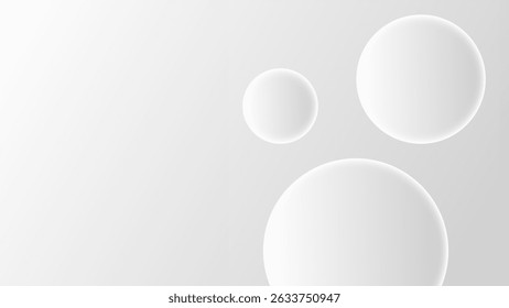 Abstract modern geometric shapes white grey background 
