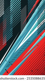 Abstractas moderno fondo de rayas geométricas para la impresión de sublimación Jersey deportivo