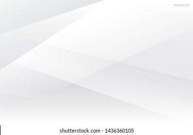 Abstract Modern Geometric stripes Triangles Gradient White and Gray Color Backgrounds. illustration eps 10 - Vector