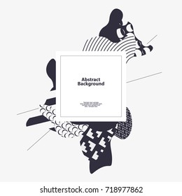 Abstract modern geometric template
