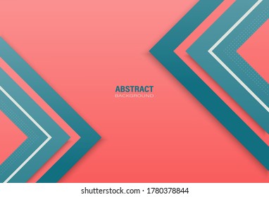 Abstract modern geometric template with square shapes composition and dots pattern for background. Design with copy space for text. Vector Illustration.