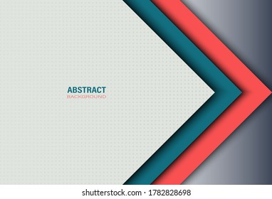 Abstract modern geometric template with square shapes composition and dots pattern for texture background. Design with copy space for text. Vector Illustration.