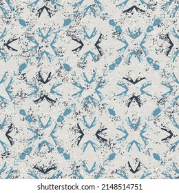 Abstract modern geometric texture pattern. Black and blue colorful grunge texture pattern on beige background.