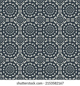 Abstract modern geometric textured vector pattern on black background.