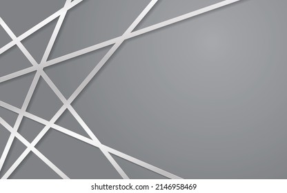 Abstract modern geometric white background. Paper cut style with golden lines. Luxury concept. You can use for banner template, cover, print ad, presentation, brochure, etc. Vector illustration