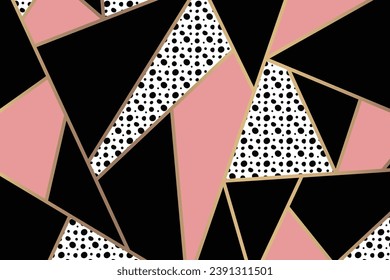 Abstract modern geometric white background. Paper cut style with golden lines. Luxury concept. You can use for banner template, cover, print ad, presentation, brochure, etc. Vector illustration
