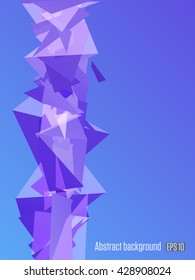 Abstract modern geometrical background. Vertical geometric element for your design