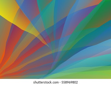 Abstract modern geometrical background with vivid colorful waves. Can be used for presentation, background, invitation, business brochure.