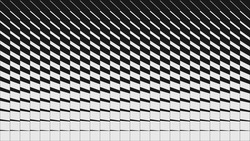 Abstract modern geometrical composition with transition effect, Minimal split vector gradient background with black to white geometric shapes, graphic halftone pattern design in brutalism style
