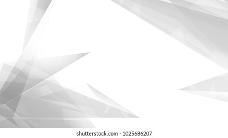 Abstract Modern Geometry Black and White Vector Background.