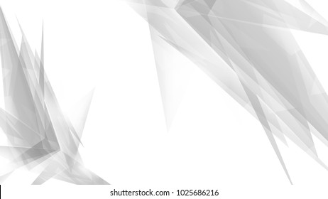 Abstract Modern Geometry Black and White Vector Background.