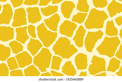 Abstract modern giraffe seamless pattern. Animals trendy background. Yellow decorative vector stock illustration for print, card, postcard, fabric, textile. Modern ornament of stylized skin.