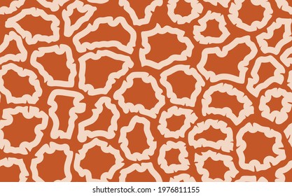 Abstract modern giraffe seamless pattern. Animals trendy background. Colorful decorative vector stock illustration for print, card, postcard, fabric, textile. Modern ornament of stylized skin.