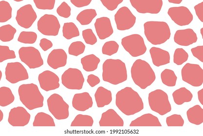 Abstract modern giraffe seamless pattern. Animals trendy background. Colorful decorative vector stock illustration for print, card, postcard, fabric, textile. Modern ornament of stylized skin.