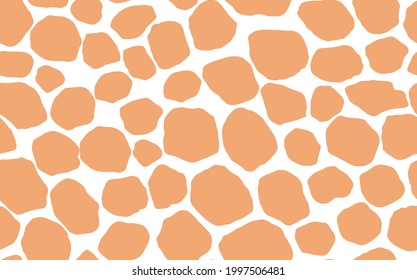 Abstract modern giraffe seamless pattern. Animals trendy background. Colorful decorative vector stock illustration for print, card, postcard, fabric, textile. Modern ornament of stylized skin.