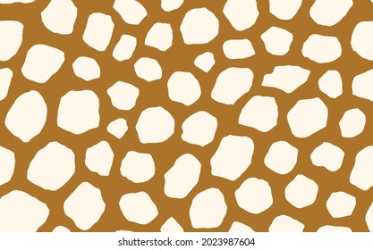 Resumen de la jirafa moderna sin fisuras. Los animales están de moda. Ilustración decorativa de material vectorial colorida para impresión, tarjeta, postal, tela, textil. Ornamento moderno de piel estilizada.