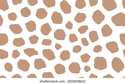 Abstract modern giraffe seamless pattern. Animals trendy background. Colorful decorative vector stock illustration for print, card, postcard, fabric, textile. Modern ornament of stylized skin.
