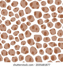 Abstract modern giraffe seamless pattern. Animals trendy background. Colorful decorative vector stock illustration for print, card, postcard, fabric, textile. Modern ornament of stylized skin.