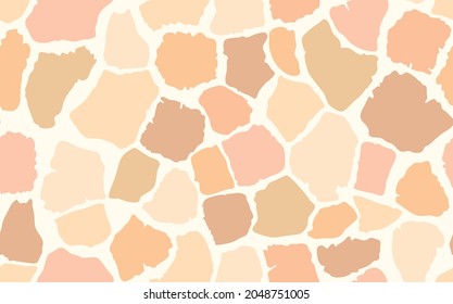 Abstract modern giraffe seamless pattern. Animals trendy background. Colorful decorative vector stock illustration for print, card, postcard, fabric, textile. Modern ornament of stylized skin.