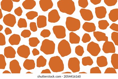 Abstract modern giraffe seamless pattern. Animals trendy background. Colorful decorative vector stock illustration for print, card, postcard, fabric, textile. Modern ornament of stylized skin.