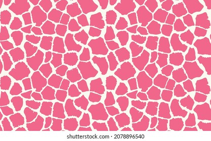 Abstract modern giraffe seamless pattern. Animals trendy background. Colorful decorative vector stock illustration for print, card, postcard, fabric, textile. Modern ornament of stylized skin.