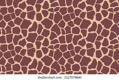 Abstract modern giraffe seamless pattern. Animals trendy background. Colorful decorative vector stock illustration for print, card, postcard, fabric, textile. Modern ornament of stylized skin.