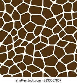 Abstract modern giraffe seamless pattern. Animals trendy background. Colorful decorative vector stock illustration for print, card, postcard, fabric, textile. Modern ornament of stylized skin.
