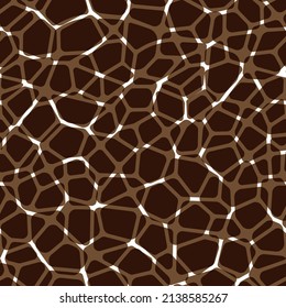 Abstract modern giraffe seamless pattern. Animals trendy background. Colorful decorative vector stock illustration for print, card, postcard, fabric, textile. Modern ornament of stylized skin.
