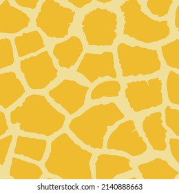 Abstract modern giraffe seamless pattern. Animals trendy background. Orange decorative vector stock illustration for print, card, postcard, fabric, textile. Modern ornament of stylized skin.