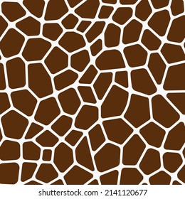 Abstract modern giraffe seamless pattern. Animals trendy background. Colorful decorative vector stock illustration for print, card, postcard, fabric, textile. Modern ornament of stylized skin.