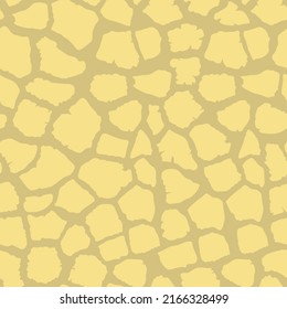 Abstract modern giraffe seamless pattern. Animals trendy background. Yellow decorative vector stock illustration for print, card, postcard, fabric, textile. Modern ornament of stylized skin.