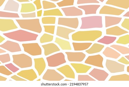 Resumen de la jirafa moderna sin fisuras. Los animales están de moda. Ilustración decorativa de material vectorial colorida para impresión, tarjeta, postal, tela, textil. Ornamento moderno de piel estilizada.