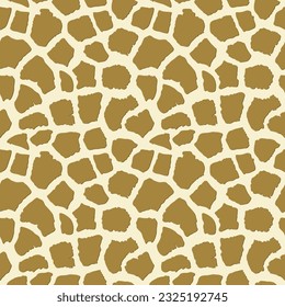 Abstract modern giraffe seamless pattern. Animals trendy background. Beige decorative vector stock illustration for print, card, postcard, fabric, textile. Modern ornament of stylized skin.