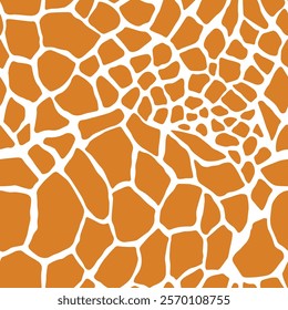 Abstract modern giraffe seamless pattern. Animals trendy background. Colorful decorative vector stock illustration for print, card, postcard, fabric, textile. Modern ornament of stylized skin.