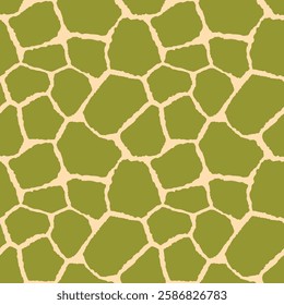 Abstract modern giraffe seamless pattern. Animals trendy background. Colorful decorative vector stock illustration for print, card, postcard, fabric, textile. Modern ornament of stylized skin.