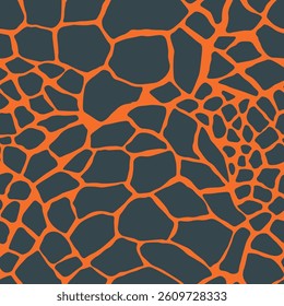 Abstract modern giraffe seamless pattern. Animals trendy background. Colorful decorative vector stock illustration for print, card, postcard, fabric, textile. Modern ornament of stylized skin.