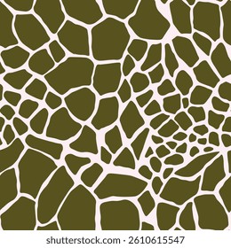 Abstract modern giraffe seamless pattern. Animals trendy background. Colorful decorative vector stock illustration for print, card, postcard, fabric, textile. Modern ornament of stylized skin.