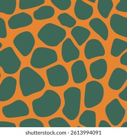 Abstract modern giraffe seamless pattern. Animals trendy background. Colorful decorative vector stock illustration for print, card, postcard, fabric, textile. Modern ornament of stylized skin.