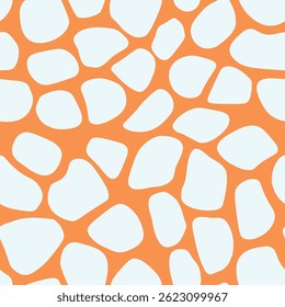 Abstract modern giraffe seamless pattern. Animals trendy background. Colorful decorative vector stock illustration for print, card, postcard, fabric, textile. Modern ornament of stylized skin.