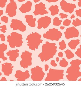 Abstract modern giraffe seamless pattern. Animals trendy background. Colorful decorative vector stock illustration for print, card, postcard, fabric, textile. Modern ornament of stylized skin.