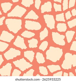 Abstract modern giraffe seamless pattern. Animals trendy background. Colorful decorative vector stock illustration for print, card, postcard, fabric, textile. Modern ornament of stylized skin.