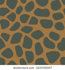 Abstract modern giraffe seamless pattern. Animals trendy background. Colorful decorative vector stock illustration for print, card, postcard, fabric, textile. Modern ornament of stylized skin.