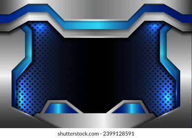 Abstract Modern Glossy Metallic Background Design