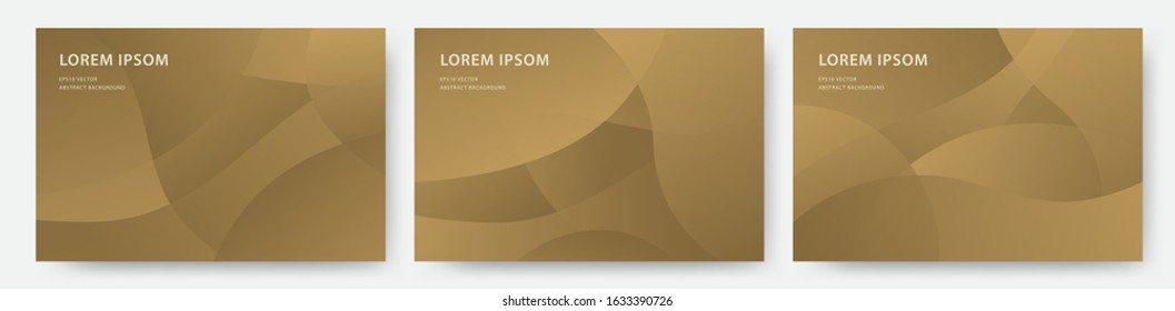 Abstract modern golden dynamic vector background