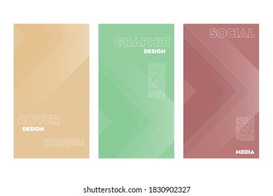 Abstrakter, moderner Farbverlauf-Hintergrund von Pfeil für Decker, Banner, Social Media und andere. Vektorgrafik.